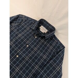 Mizzen+Main Leeward Trim Fit Men's Large Plaid Performance Stretch Shirt Graph